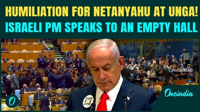 Delegates-Walk-Out-as-Netanyahu-Condemns-Recent-Palestinian-State-Recognitions-at-UNGA